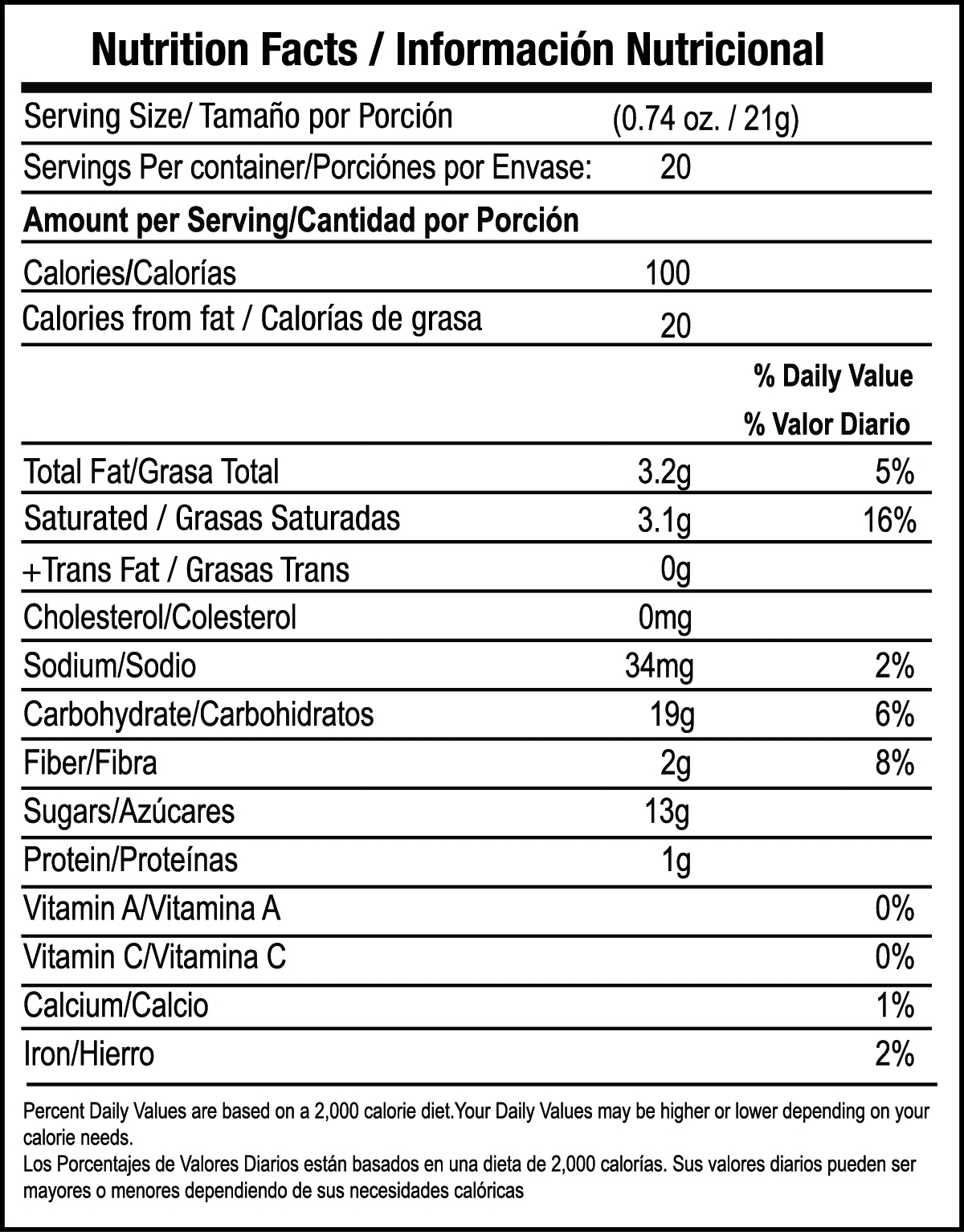 Cappuccino nutrition facts
